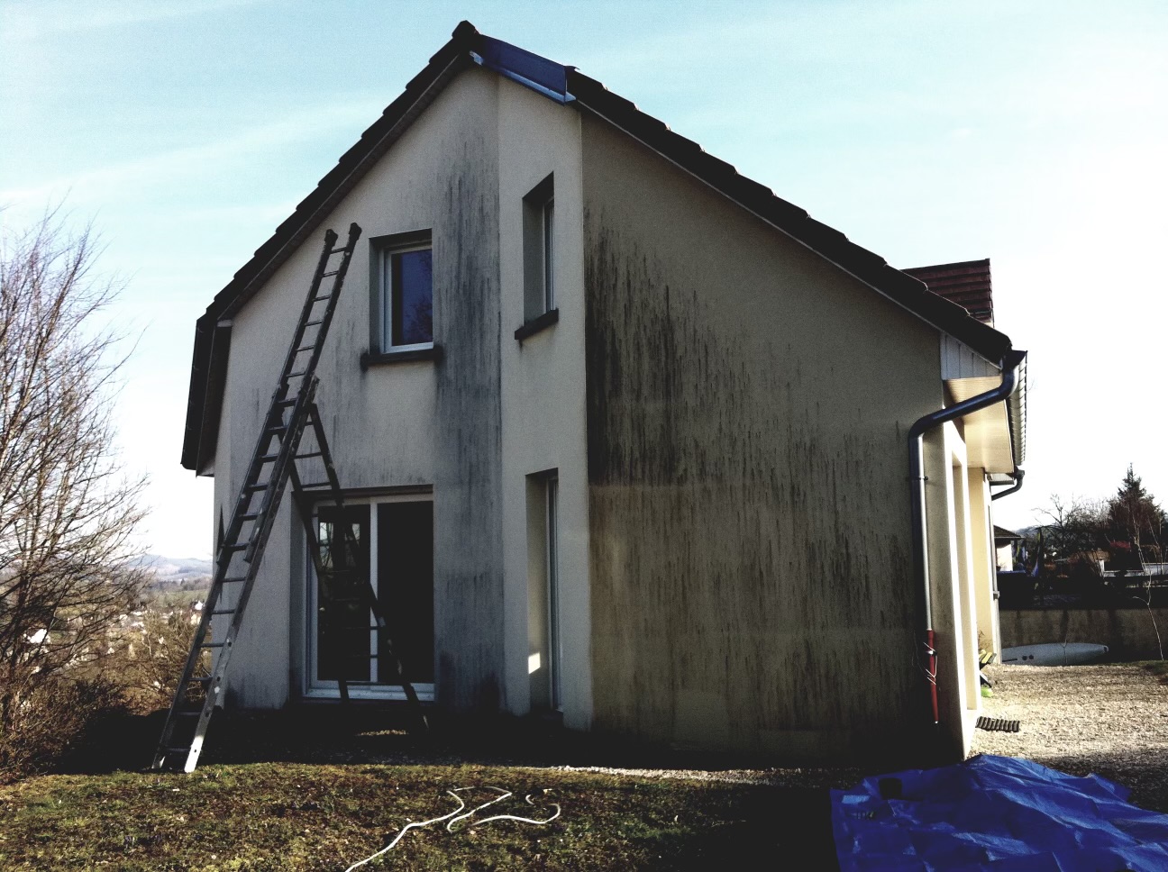 Renovation facade louhans 71500 avant